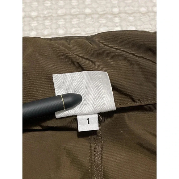 Planet By Lauren G  Jacket Women’s 1 US 4-8 Brown Nylon Button Pockets Lagenlook - Picture 12 of 15